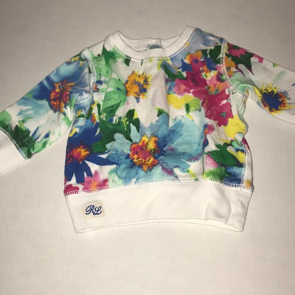 Ralph Lauren Other - Ralph Lauren Baby Girl Floral Sweater NWOT